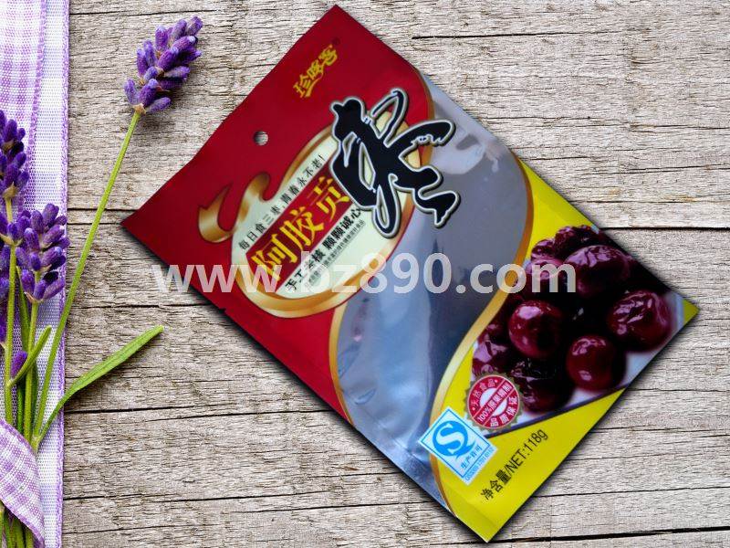 The manufacturer specializes in printing customized Ejiao red dates yin-yang aluminized composite plastic packaging bag color printing logo